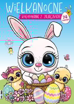 Wielkanocne kolorowanie z zajączkiem - Opracowanie Zbiorowe