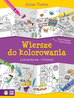 Wiersze do kolorowania Lokomotywa Okulary