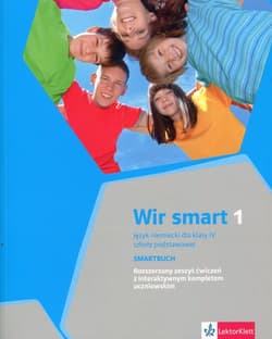Wir Smart 1 Język niemiecki dla klasy 4 Smartbuch Rozszerzony zeszyt ćwiczeń z interaktywnym kompletem uczniowskim Szkoła podstawowa - Kania Barbara