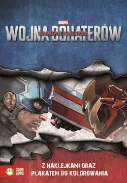 Wojna bohaterów Kapitan Ameryka Książka z naklejkami i plakatem