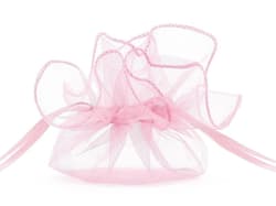 Woreczki z organzy różowy 25cm 10szt