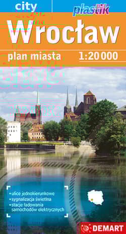 Wrocław plan miasta 1:20 000. Plastik - Opracowanie Zbiorowe