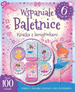 Wspaniale baletnice. Książka z łamigłowkami 6 naklejek 3D
