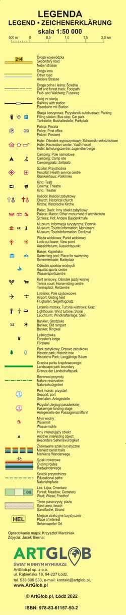 Galeria - zdjęcie nr. 2 - Wybrzeże Bałtyku Karwia - Władysławowo - Hel - Gdynia 1:50 000