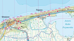 Galeria - zdjęcie nr. 2 - Wybrzeże Środkowe cz. Zachodnia mapa turystyczna 1:50 000 laminat 2024