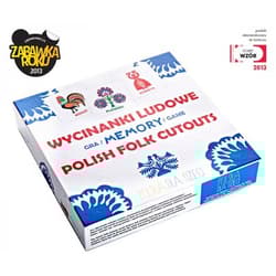 Wycinanki ludowe gra memory Polish folk cutouts