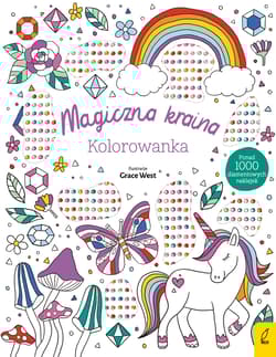 Wypukłe naklejki Magiczna kraina Kolorowanka