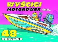 Wyścigi motorówek Koloruj i naklejaj - Praca zbiorowa