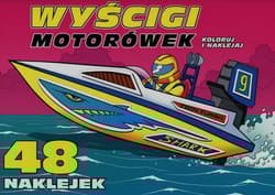 Wyścigi motorówek Koloruj i naklejaj - Praca zbiorowa