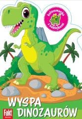 Wyspa dinozaurów. Kolorowanka z naklejkami - Praca zbiorowa