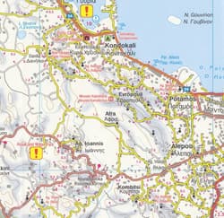 Wyspa grecka korfu mapa 1:50 000 - Opracowanie Zbiorowe