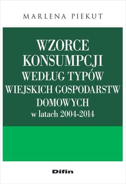 Wzorce konsumpcji według typów wiejskich gospodarstw domowych w latach 2004-2014 - Marlena Piekut