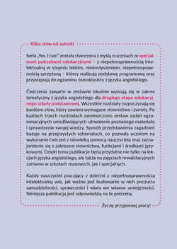 Galeria - zdjęcie nr. 4 - Yes, I can! Część 1. Zadania do nauki języka angielskiego dla uczniów klas 4–8 ze specjalnymi potrzebami edukacyjnymi