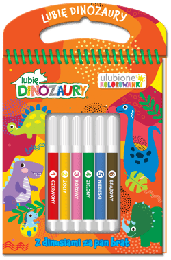 Z dinusiami za pan brat. Lubię Dinozaury. Ulubione kolorowanki - praca biorowa
