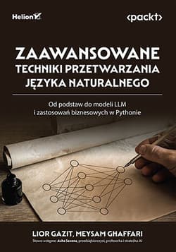 Zaawansowane techniki przetwarzania języka naturalnego. Od podstaw do modeli LLM i zastosowań biznesowych w Pythonie - Lior Gazit,  Meysam Ghaffari