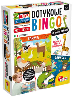 Zabawa edukacja Dotykowe Bingo ze zwierzętami