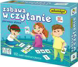 Zabawa w czytanie Pierwsze słowa 112 kart edukacyjnych