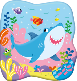 Zabawa w kąpieli Uśmiechnięty rekin