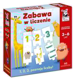 Zabawa w liczenie Układanka edukacyjna (3-6 lat) Kapitan Nauka - Hubert Bobrowski, Popovics Magdalena, August Pola