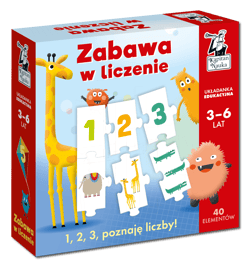 Zabawa w liczenie Układanka edukacyjna (3-6 lat) Kapitan Nauka - Hubert Bobrowski, Popovics Magdalena, August Pola