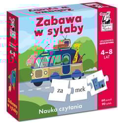 Zabawa w sylaby. Układanka edukacyjna (4-8 lat). Kapitan Nauka - Krzysztof Stręcioch