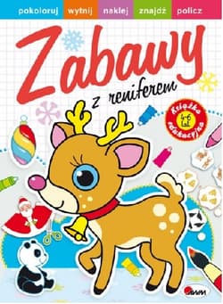 Zabawy z reniferem Ksiązka edukacyjna 4-6 lat