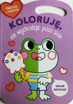 Żabka. Koloruję bez wychodzenia poza linie wer. liliowa - Praca zbiorowa