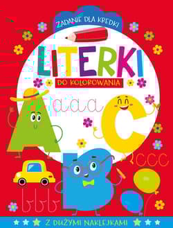 Zadanie dla kredki. Literki do kolorowania