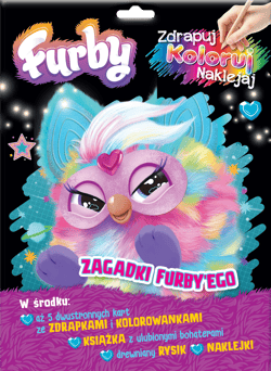 Zagadki Furby'ego. Furby. Zdrapuj, koloruj, naklejaj - null null, Opracowanie Zbiorowe