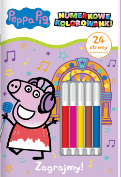 Zagrajmy! Świnka Peppa. Numerkowe kolorowanki - Opracowanie Zbiorowe