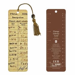 Zakładka do książki Karta biblioteczna Vintage