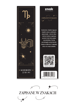 Zakładka do książki Zapisane w znakach – Koziorożec
