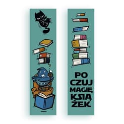 Zakładka kartonowa - Poczuj magię książek