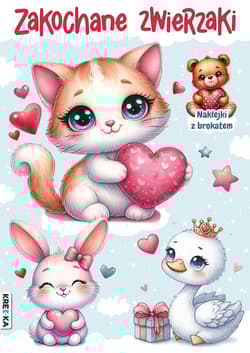 Zakochane zwierzaki. Kolorowanka - Opracowanie Zbiorowe