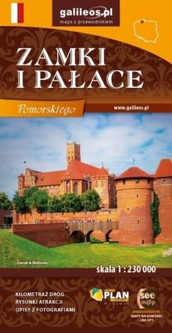 Zamki i pałace w. pomorskiego 1:230 000 - Praca zbiorowa