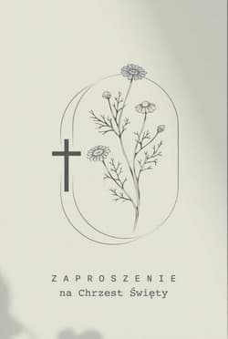 Zaproszenie Chrzciny (5szt)