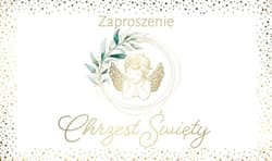 Zaproszenie Chrzest (10szt)