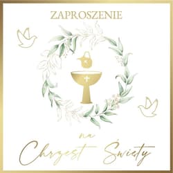 Zaproszenie Chrzest (10szt)