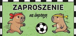 Zaproszenie Kapibara piłkarz (5szt)