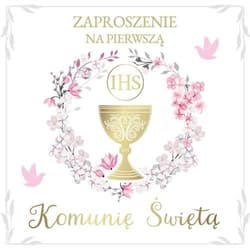 Zaproszenie Komunia (10szt)