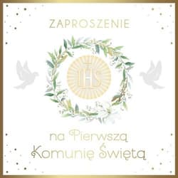 Zaproszenie Komunia (10szt)