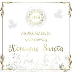 Zaproszenie Komunia (10szt)