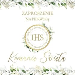 Zaproszenie Komunia (10szt)