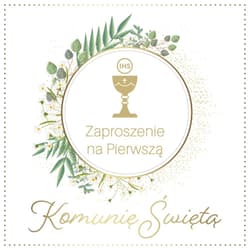 Zaproszenie Komunia (10szt)