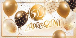 Zaproszenie na 50 Urodziny Z192 (5szt)