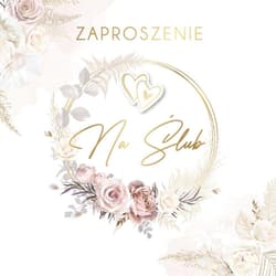 Zaproszenie Ślub (5szt)