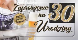 Zaproszenie Urodziny Z88 (5szt)