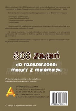 Galeria - zdjęcie nr. 3 - Zbiór testów i zadań maturalnych z matematyki poziom rozszerzony 2025-2028
