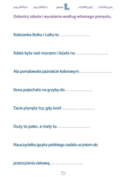 Galeria - zdjęcie nr. 2 - Zdania obrazkowo-wyrazowe. Materiał do terapii głosek r, l, li, j Zdania obrazkowo-wyrazowe