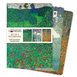 Zestaw 3 notatników A5 Gustav Klimt Krajobrazy